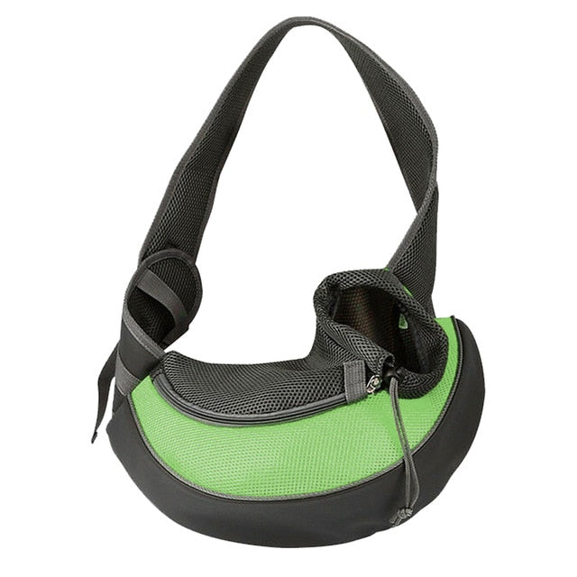 Pet Puppy Carrier S/M Outdoor Travel Dog Shoulder Bag Mesh Oxford Single Comfort Sling Handbag Tote Pouch-1