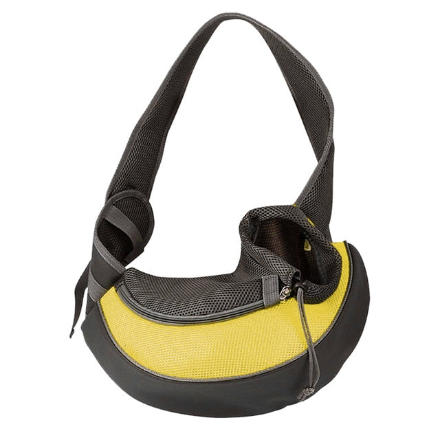 Pet Puppy Carrier S/M Outdoor Travel Dog Shoulder Bag Mesh Oxford Single Comfort Sling Handbag Tote Pouch-3