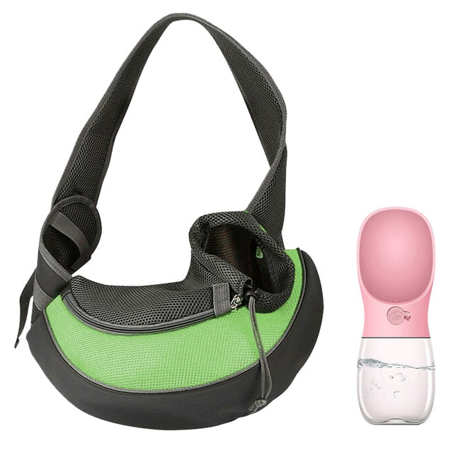 Pet Puppy Carrier S/M Outdoor Travel Dog Shoulder Bag Mesh Oxford Single Comfort Sling Handbag Tote Pouch-10