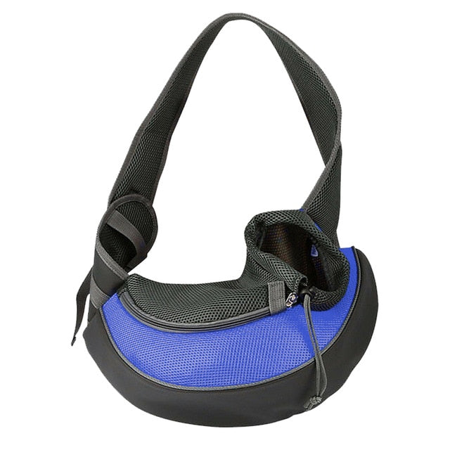 Pet Puppy Carrier S/M Outdoor Travel Dog Shoulder Bag Mesh Oxford Single Comfort Sling Handbag Tote Pouch-7