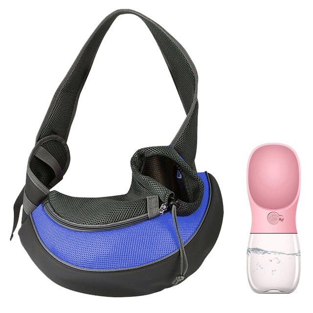 Pet Puppy Carrier S/M Outdoor Travel Dog Shoulder Bag Mesh Oxford Single Comfort Sling Handbag Tote Pouch-12